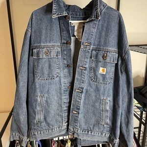 vintage carhartt denim jacket